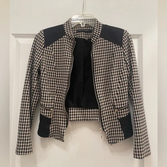White House Black Market Houndstooth Blazer Jacket - Picture 2 of 11